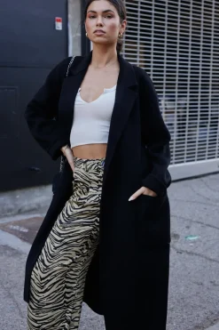 Cheap Ryder Coat In Black Women Tops