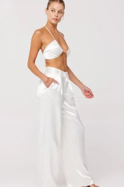 Cheap Sasha Trouser In Pearl Women Bottoms
