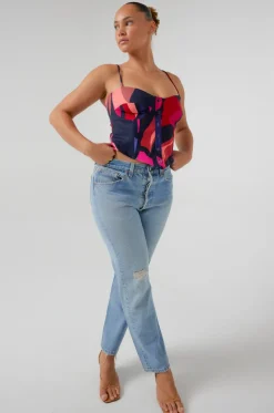 New Sienna Corset In Picasso Women Tops