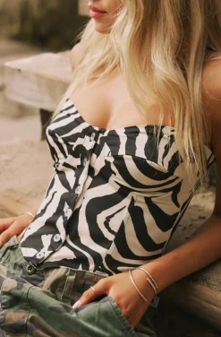 Online Sienna Corset In Tigris Women Tops