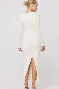 Store Simone Dress In Ivory Women Dresses