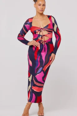 Best Sale Simone Dress In Picasso Women Dresses