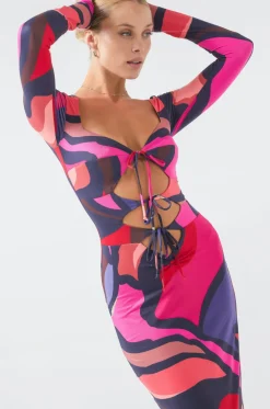 Best Sale Simone Dress In Picasso Women Dresses