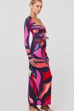 Best Sale Simone Dress In Picasso Women Dresses