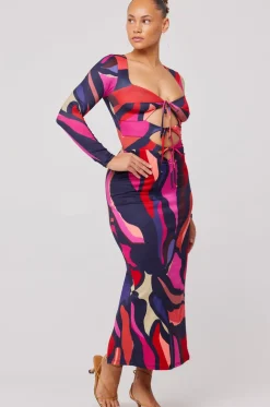 Best Sale Simone Dress In Picasso Women Dresses