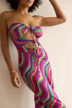 Sale Summer Midi In Candy Women Dresses