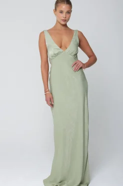 Flash Sale Violet Maxi In Sage Women Dresses