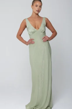 Flash Sale Violet Maxi In Sage Women Dresses