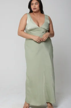 Flash Sale Violet Maxi In Sage Women Dresses